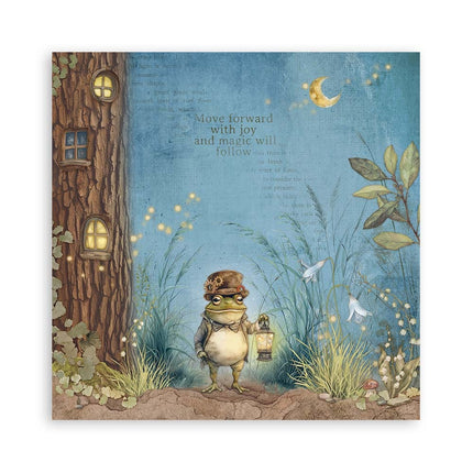 Papierblok 20,3x20,3 cm - 22 vellen - Single Face Hidden Grove