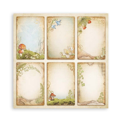 Papierblok 20,3x20,3 cm - 22 vellen - Single Face Hidden Grove