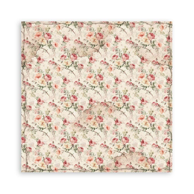Papierblok 20,3x20,3 cm - 22 vellen - Single Face House of Roses