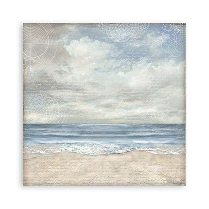Papierblok 20,3x20,3 cm - 22 vellen - Single Face Silent Sea