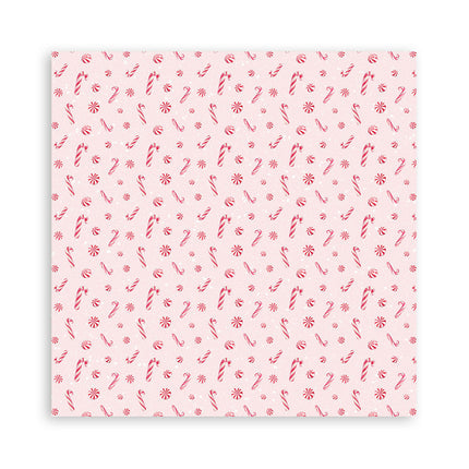 Papierblok 20,3x20,3 cm - 22 vellen - Single Face Candy Christmas