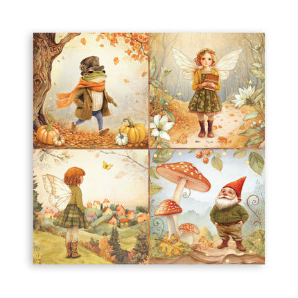 Paperpad Whispering woods Enkelzijdig - 20,3x20,3 cm - 22 vellen