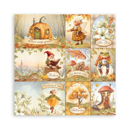 Paperpad Whispering woods Enkelzijdig - 20,3x20,3 cm - 22 vellen