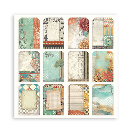 Papierblok 20,3x20,3 cm - 22 vellen - Single Face Furry Friends