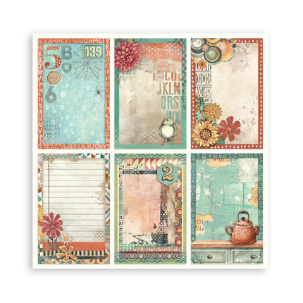 Papierblok 20,3x20,3 cm - 22 vellen - Single Face Furry Friends