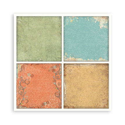 Papierblok 20,3x20,3 cm - 22 vellen - Single Face Furry Friends