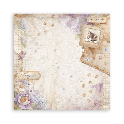 Papierblok 20,3x20,3 cm - 22 vellen - Single Face Quiet Days