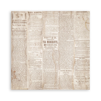 Papierblok 20,3x20,3 cm - 22 vellen - Single Face Quiet Days