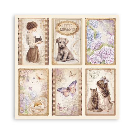 Papierblok 20,3x20,3 cm - 22 vellen - Single Face Quiet Days
