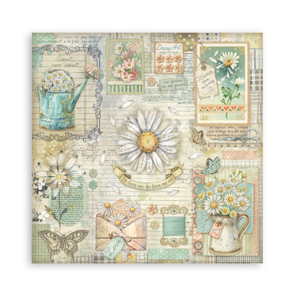 Scrapbooking Pad 22 sheets cm 20,3X20,3 (8"X8") Single Face Daisy Art
