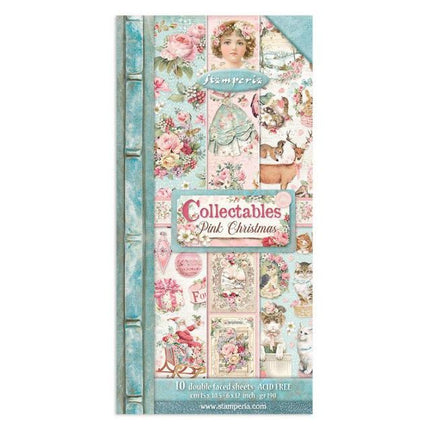 Collectables 10 sheets 15x30,5 (6”x12”) - Pink Christmas