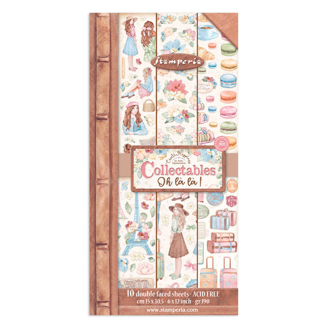 Collectables 10 sheets 15x30,5 (6”x12”) - Create Happiness Oh lá lá