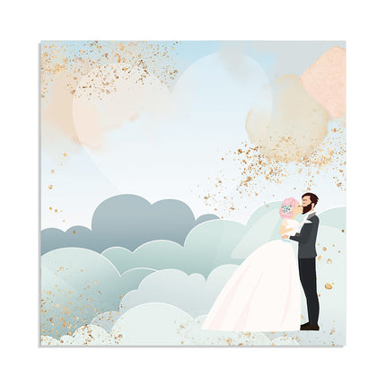 Papierblok 30,5x30,5 cm - 22 vellen - Single Face Love Story