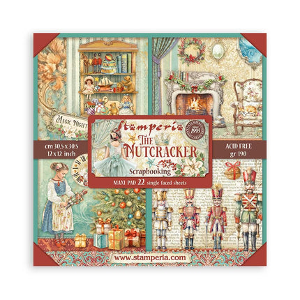 Papierblok 30,5x30,5 cm - 22 vellen - Enkelzijdig - The Nutcracker