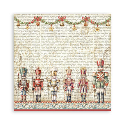 Papierblok 30,5x30,5 cm - 22 vellen - Enkelzijdig - The Nutcracker