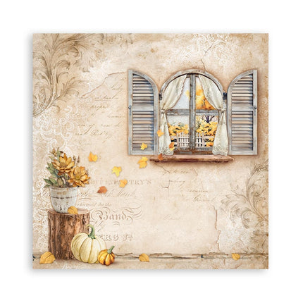Papierblok 30,5x30,5 cm - 22 vellen - Enkelzijdig - Golden Harmony