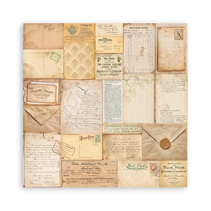 Papierblok 30,5x30,5 cm - 22 vellen - Enkelzijdig - Golden Harmony