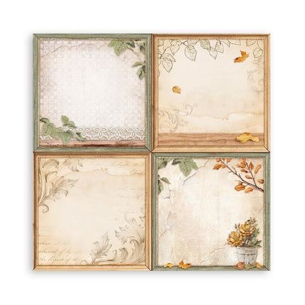 Papierblok 30,5x30,5 cm - 22 vellen - Enkelzijdig - Golden Harmony