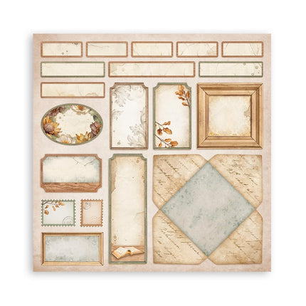 Papierblok 30,5x30,5 cm - 22 vellen - Enkelzijdig - Golden Harmony