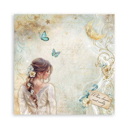 Papierblok 30,5x30,5 cm - 22 vellen - Enkelzijdig - Masquerade