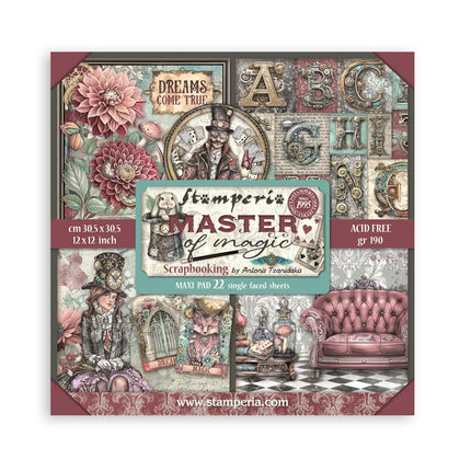 Papierblok 30,5x30,5 cm - 22 vellen - Enkelzijdig - Master of Magic