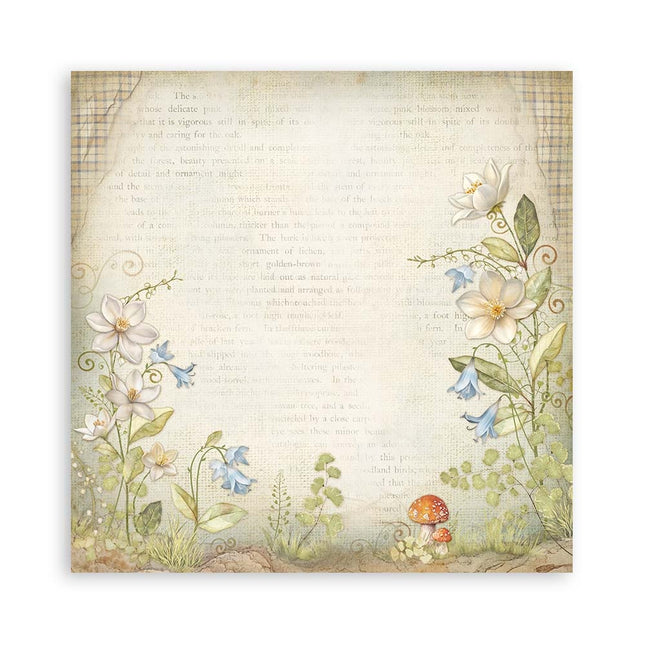 Papierblok 30,5x30,5 cm - 22 vellen - Enkelzijdig - Hidden Grove