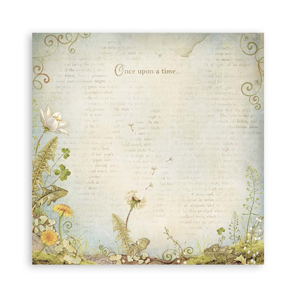 Papierblok 30,5x30,5 cm - 22 vellen - Enkelzijdig - Hidden Grove