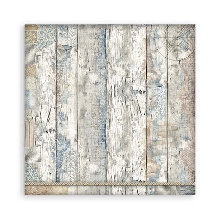 Papierblok 30,5x30,5 cm - 22 vellen - Enkelzijdig - Silent Sea
