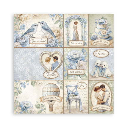 Papierblok 30,5x30,5 cm - 22 vellen - Enkelzijdig - Timeless