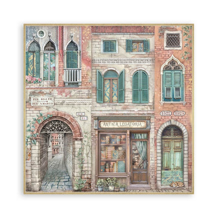 Papierblok 30,5x30,5 cm - 22 vellen - Enkelzijdig - Venice City of Art