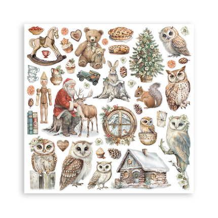 Papierblok 30,5x30,5 cm - 22 vellen - Enkelzijdig - The Owl's House