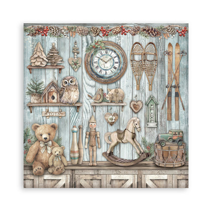 Papierblok 30,5x30,5 cm - 22 vellen - Enkelzijdig - The Owl's House
