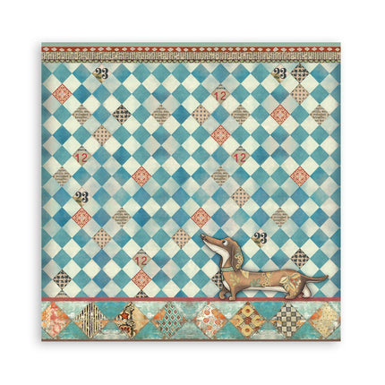 Papierblok 30,5x30,5 cm - 22 vellen - Enkelzijdig - Furry Friends