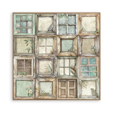 Papierblok 30,5x30,5 cm - 22 vellen - Enkelzijdig - Herbarium Silvae