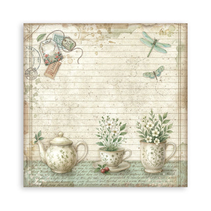 Papierblok 30,5x30,5 cm - 22 vellen - Enkelzijdig - Herbarium Silvae