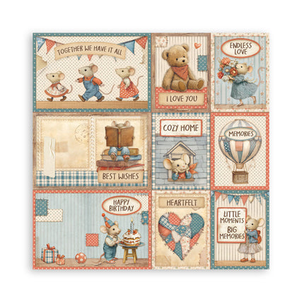 Scrapbooking Pad 22 sheets cm 30,5x30,5 (12"x12") Single face - Family