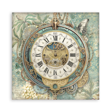 Scrapbooking Printed Pad for Art and Craft 22 sheets cm 30,5x30,5 (12"x12") Single face - Gardens of Time