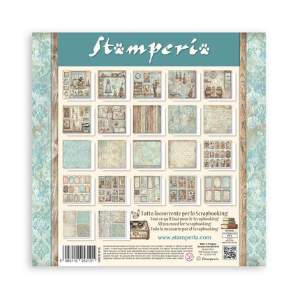 Scrapbooking Printed Pad for Art and Craft 22 sheets cm 30,5x30,5 (12"x12") Single face - Symphony