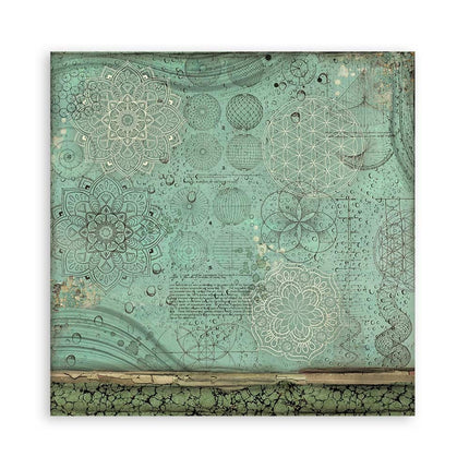 Papierblok 30,5x30,5 cm - 22 vellen - Enkelzijdig - 18 printed sheets + 6 Grass paper  Forest