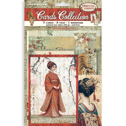 Printed Art Cards Collection - Oriental Garden
