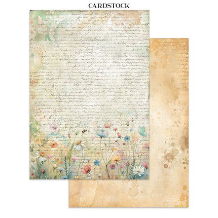 Junk journal stickers, cut-outs, backgrounds - Daisy Art