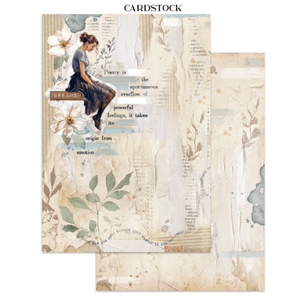 Junk journal stickers, cut-outs, backgrounds - Secret Diary