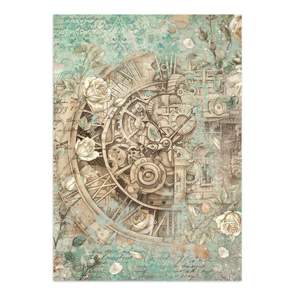 Printed Art Junk journal: stickers, cut-outs, backgrounds for Art and Craft - Gardens of Time