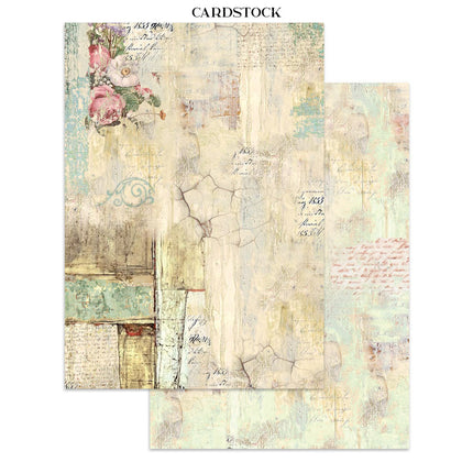 Printed Art Junk journal: stickers, cut-outs, backgrounds for Art and Craft - Wonderland