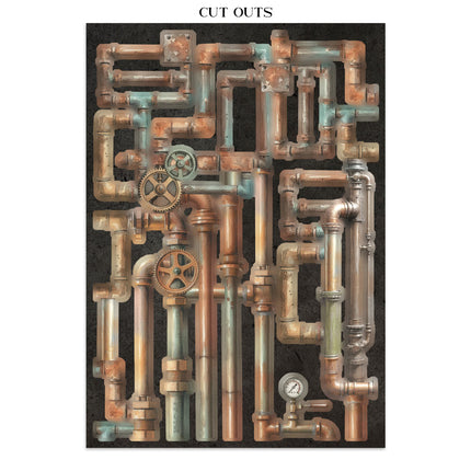Printed Art Junk Journal Focus Points for Art and Craft A5 - Gardens of Time