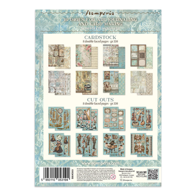 Printed Art Junk Journal Focus Points for Art and Craft A5 - Symphony