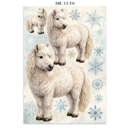 Printed Art Junk Journal Focus Points for Art and Craft A5 - White Christmas