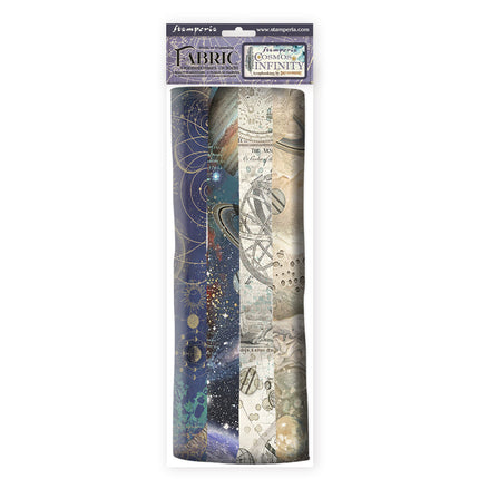 Pack 4 sheets fabric cm 30x30 - Cosmos Infinity