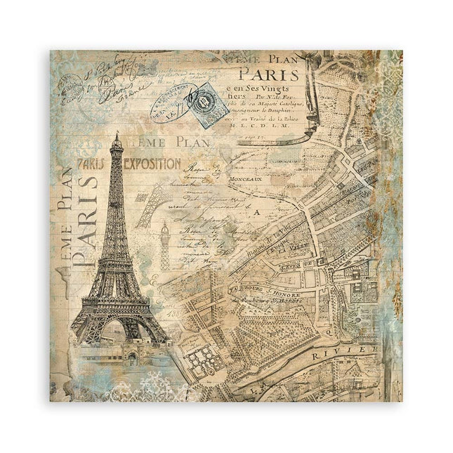 Pack 4 sheets fabric cm 30x30 - Around the world