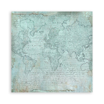 Pack 4 sheets fabric cm 30x30 - Around the world